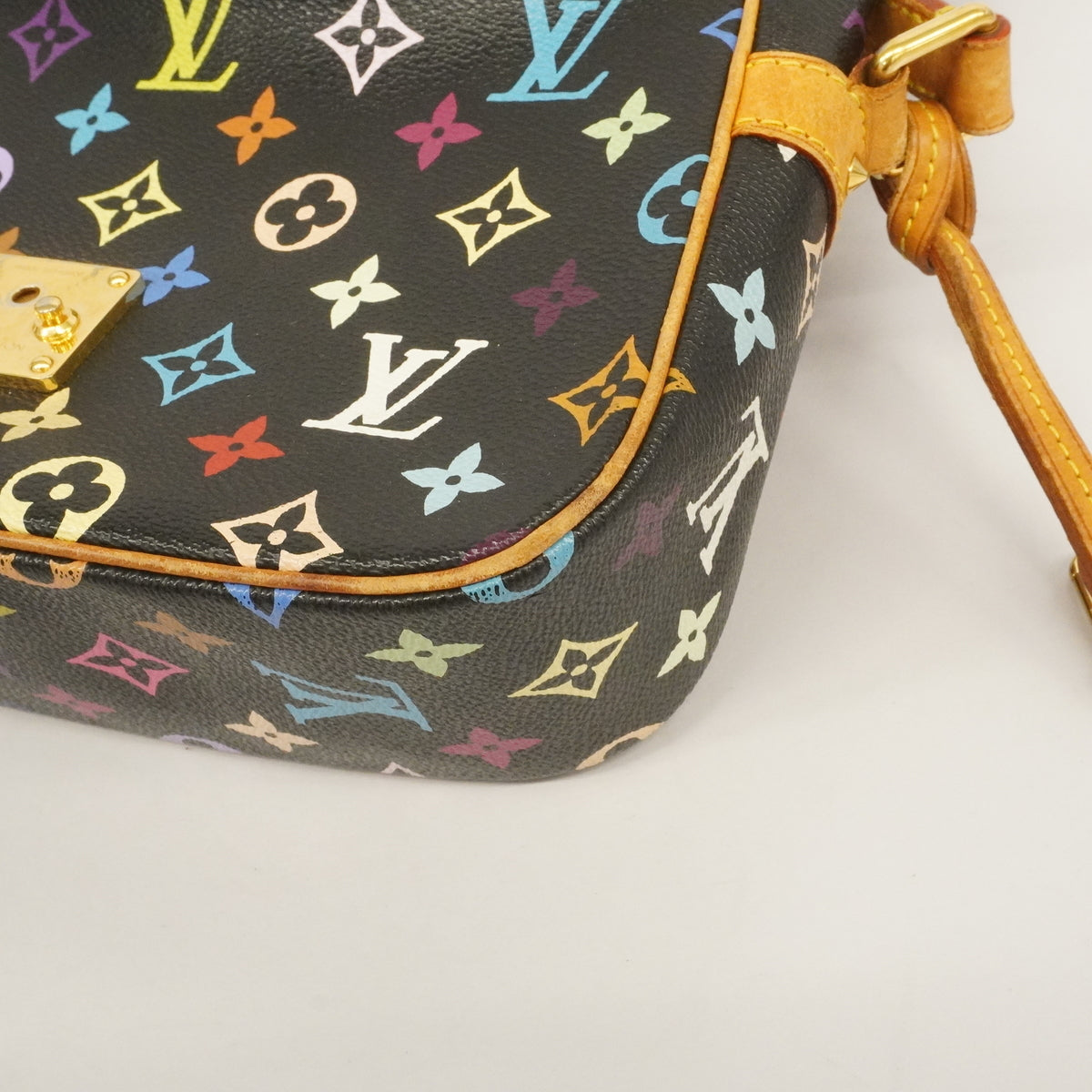 Louis Vuitton Shoulder Bag Monogram Multicolor Sologne Noir