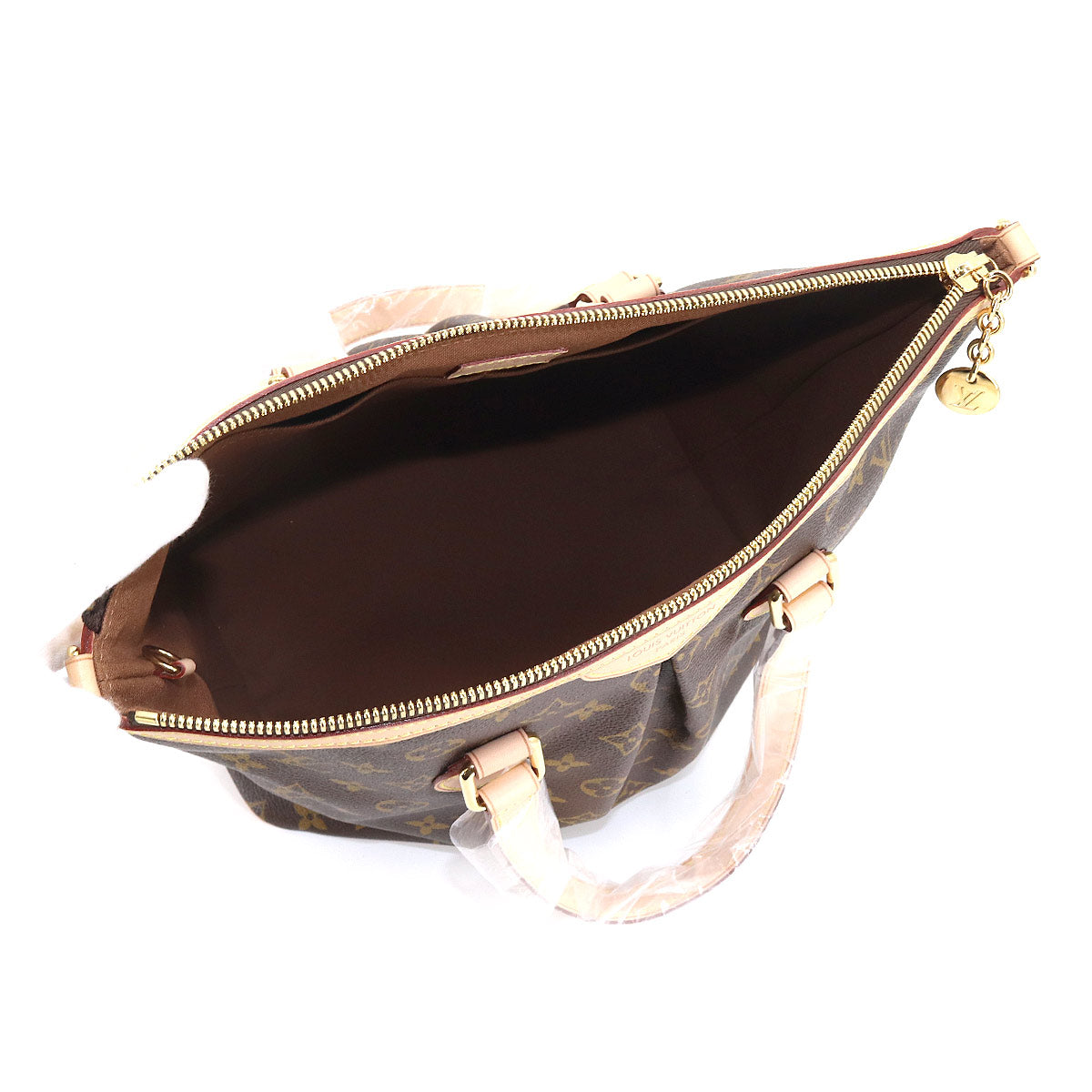 Louis Vuitton Monogram Palermo PM 2 Way Tote Shoulder Bag Brown