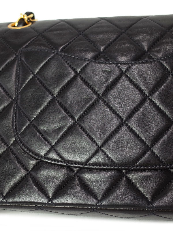 Chanel Matelasse Chain Shoulder Bag Black