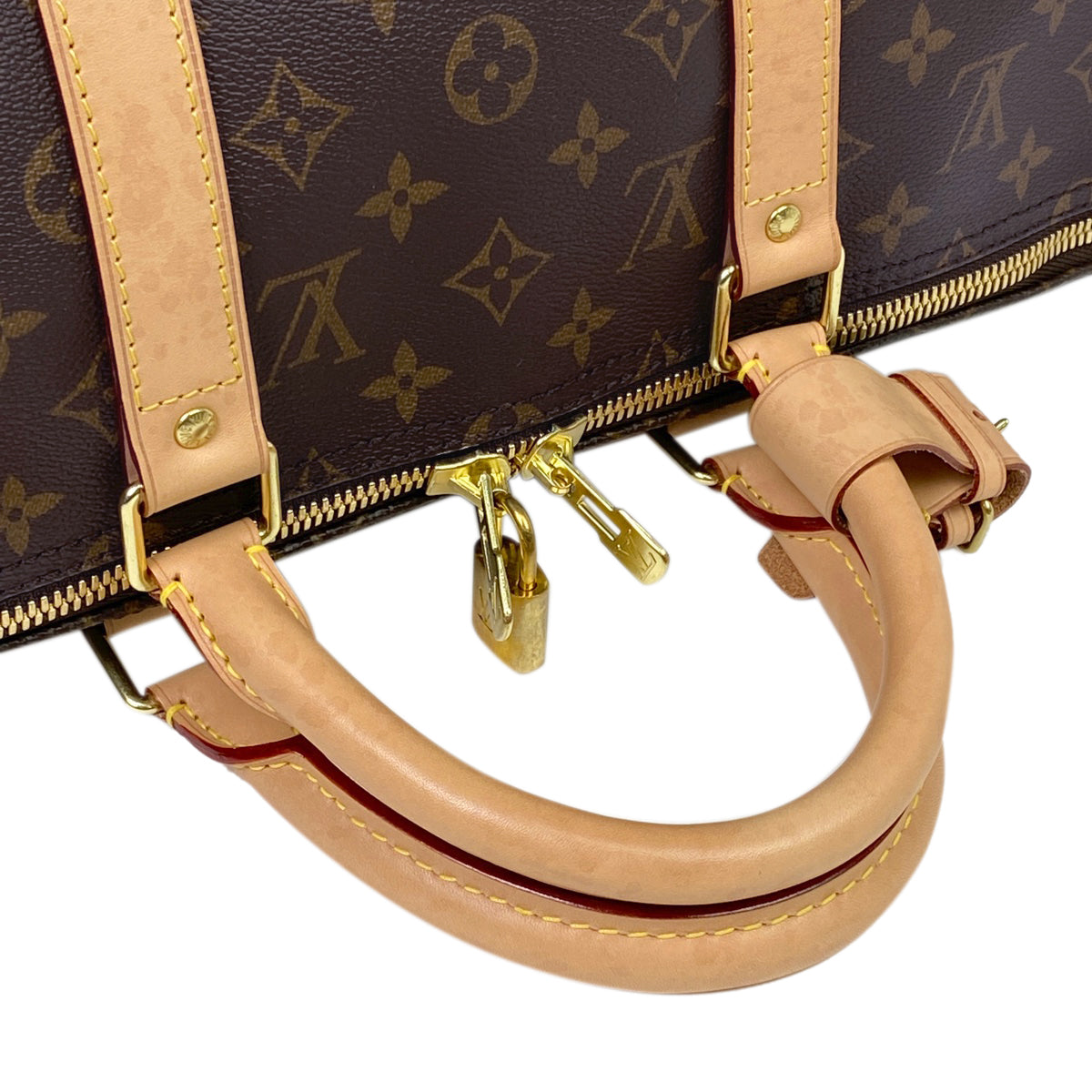Louis Vuitton Keepall Bandouliere Boston Bag Monogram Brown