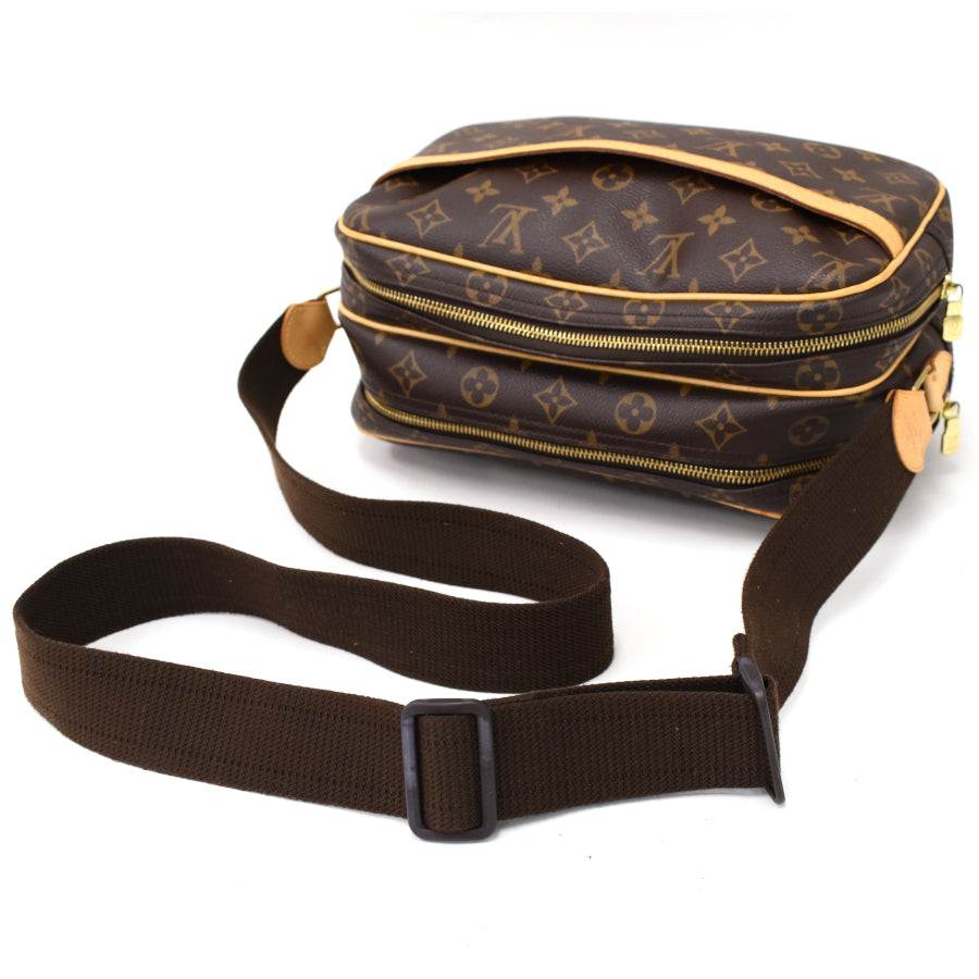 Louis Vuitton Reporter PM Shoulder Bag Monogram Brown