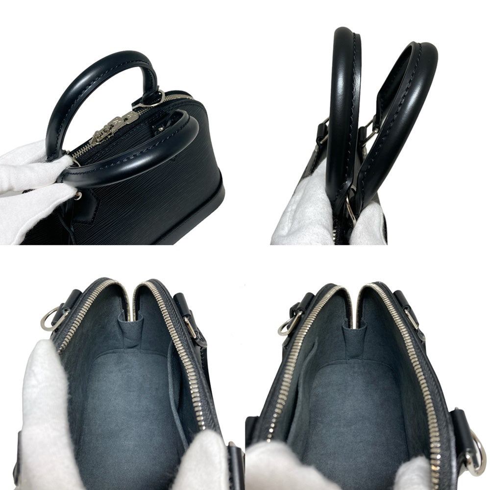 Louis Vuitton Alma BB Epi Noir Black 2 Way Bag Shoulder