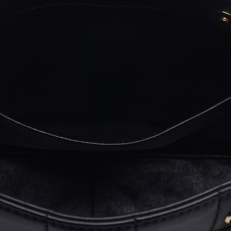 Chanel Chocolate Bar Double Chain Lambskin Black