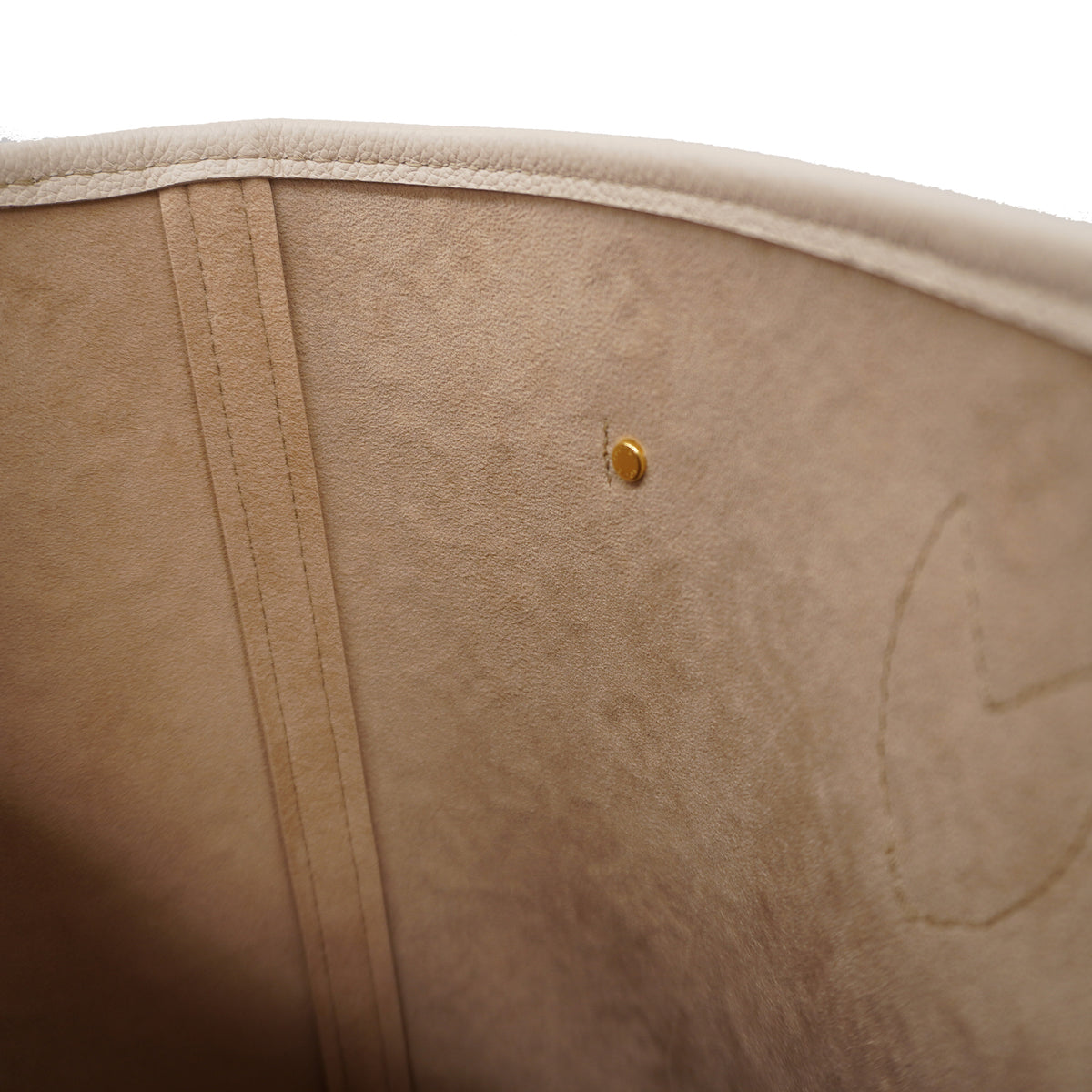 Louis Vuitton Tote Bag Monogram Implant Neverfull MM Beige