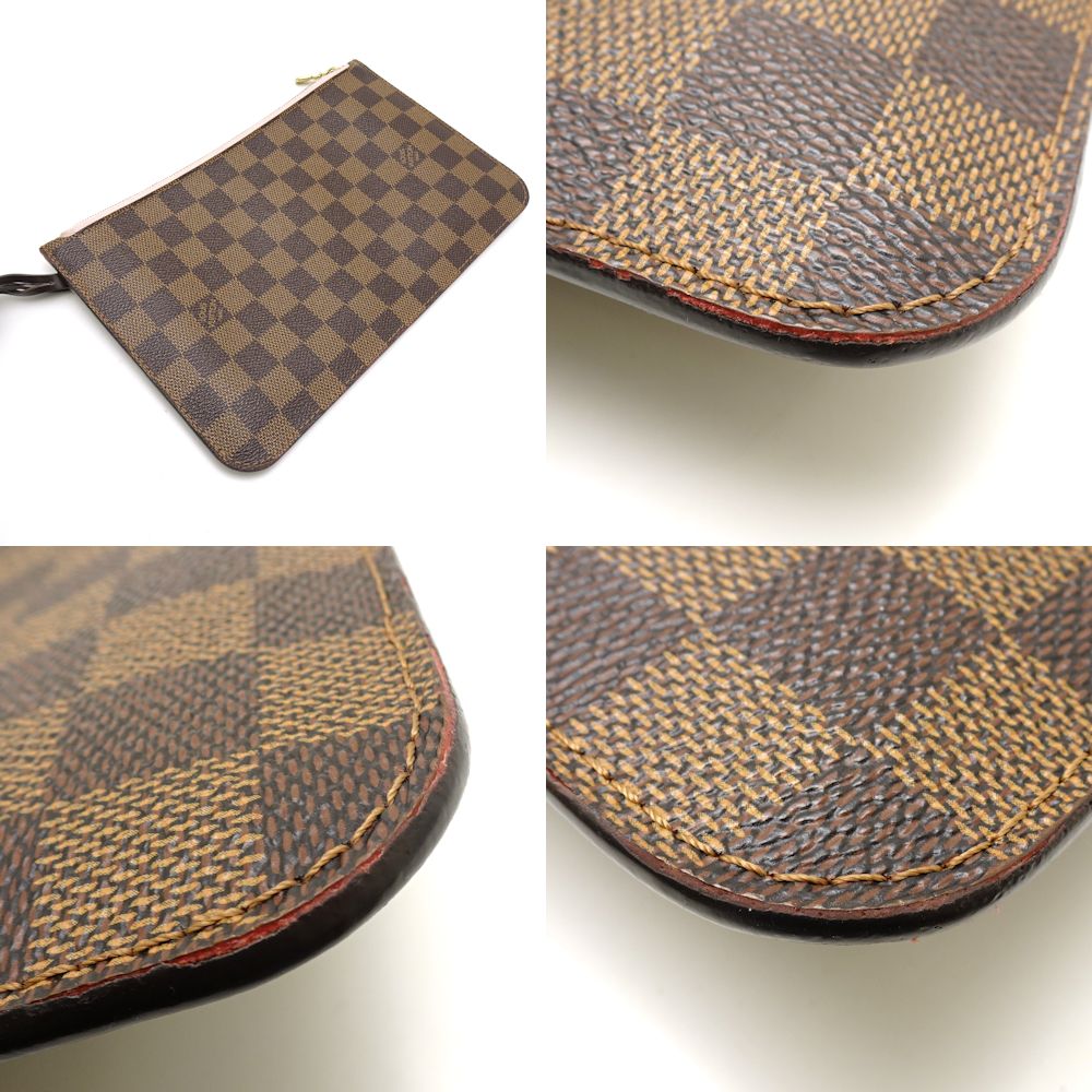 Louis Vuitton Damier Neverfull MM Rose Ballerine Tote Bag Brown