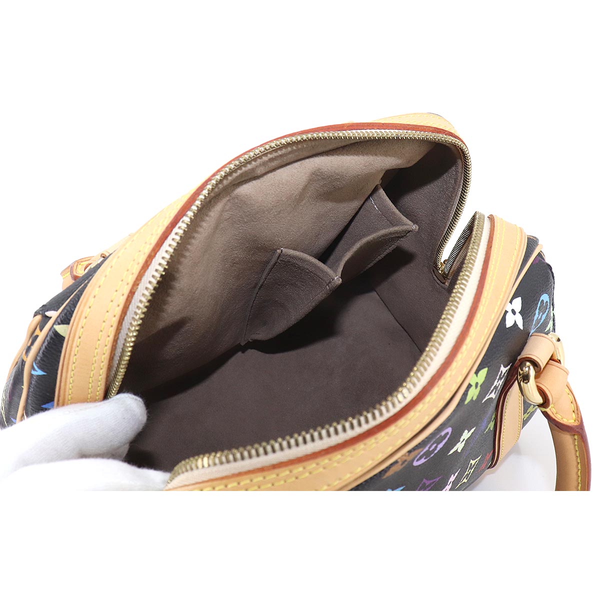 Louis Vuitton Monogram Multicolor Priscilla Hand Bag Noir