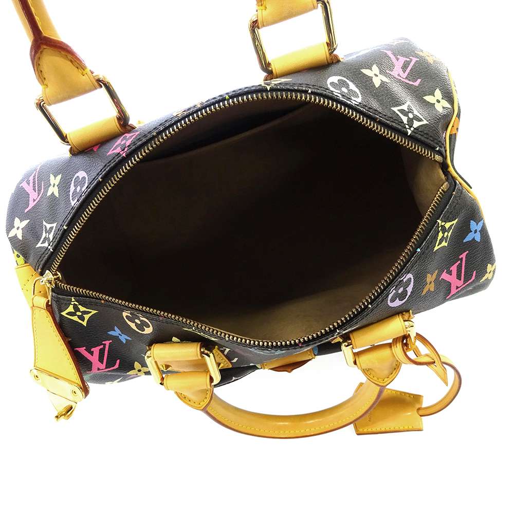 Louis Vuitton Handbag Monogram Multicolor Speedy 30 Noir
