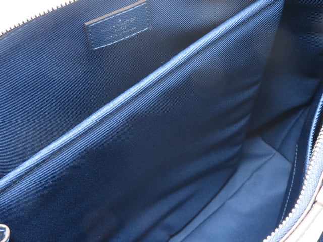 Louis Vuitton Anton Tote Bag Taiga Blue Marine