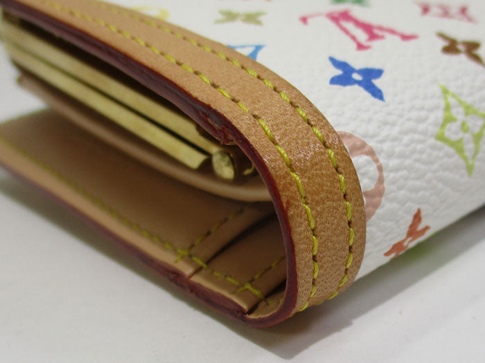 Louis Vuitton Portomone Bie Vienois Bifold Compact Wallet Monogram Multicolor