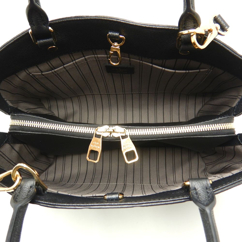 Louis Vuitton Emplant Montaigne MM Noir 2WAY Bag Black