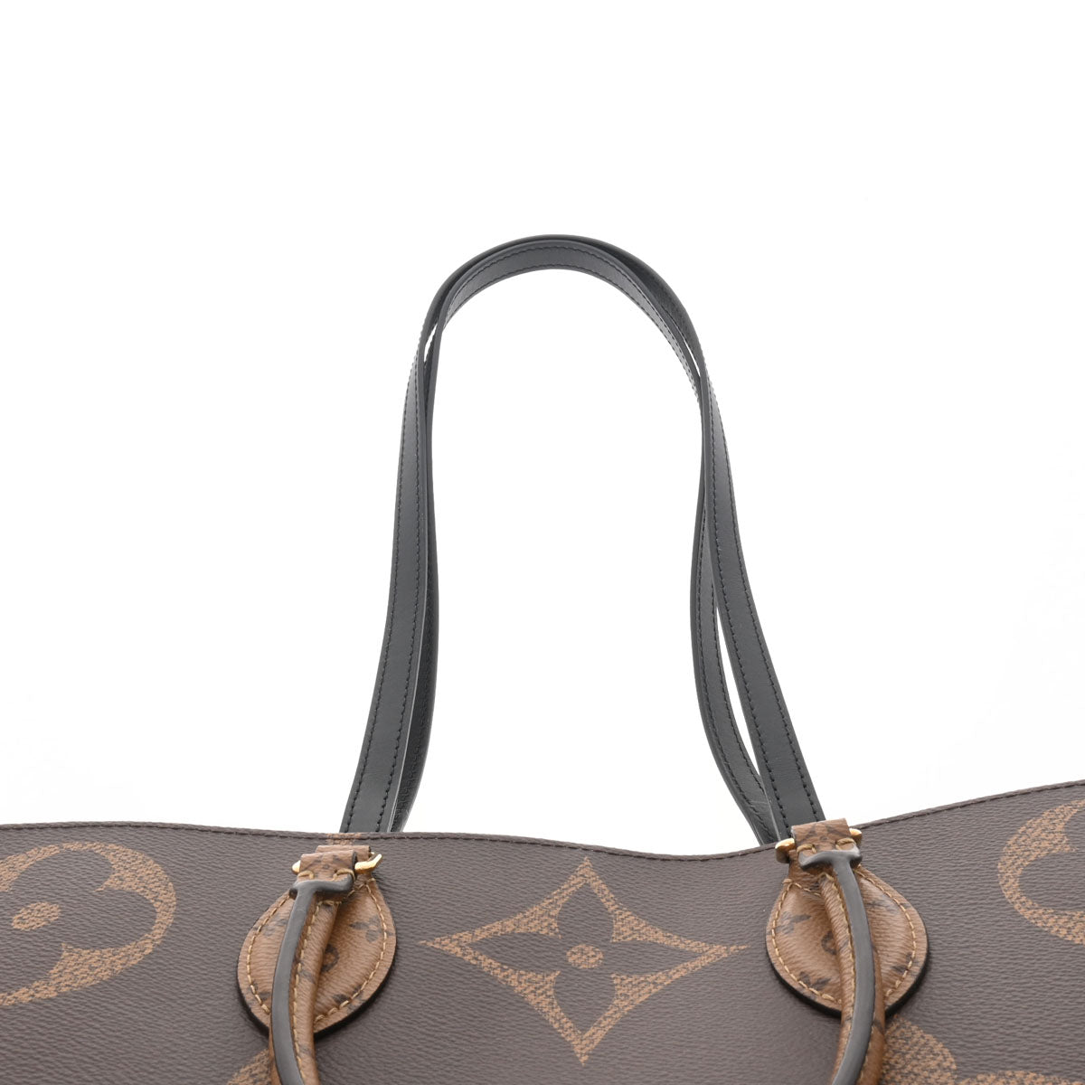 Louis Vuitton Monogram Reverse On The Go GM Brown Canvas 2way Bag