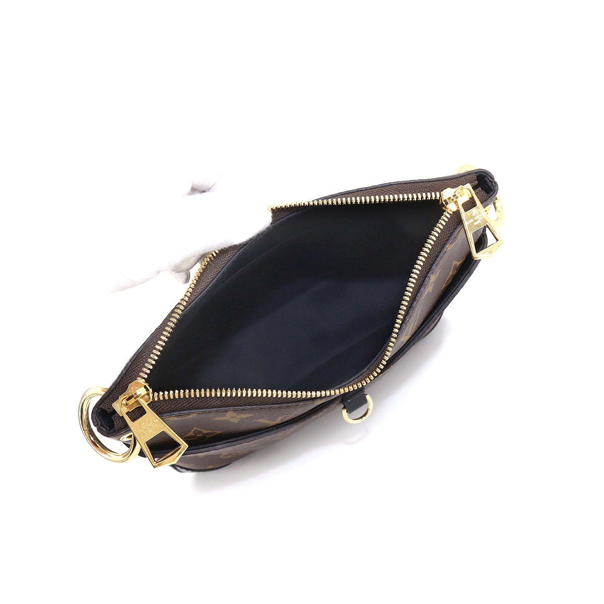 Louis Vuitton Monogram Odeon NM PM Shoulder Bag Noir