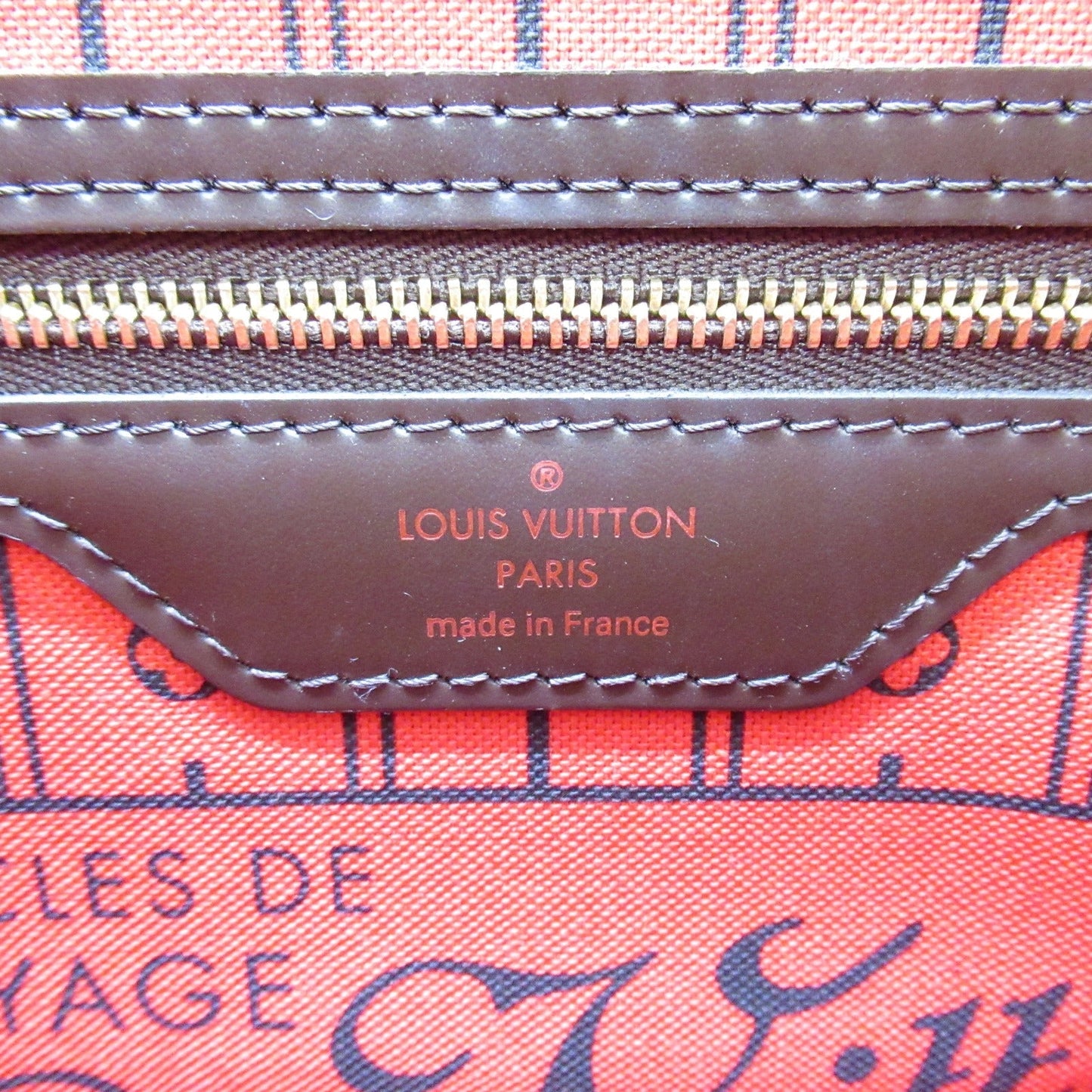 Louis Vuitton Neverfull Tote Bag PVC Coated Canvas Damier