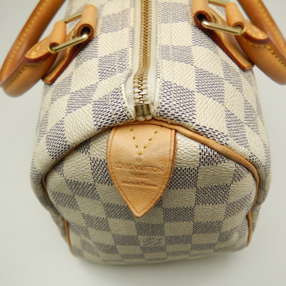 Louis Vuitton Damier Azur Speedy 25 Mini Boston Bag