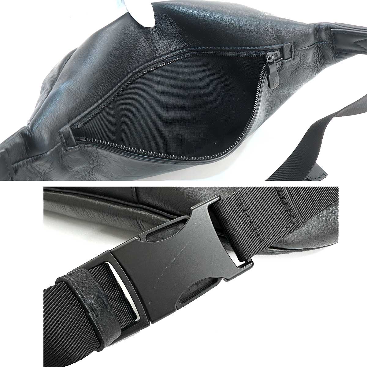 Louis Vuitton Monogram Shadow Discovery Bumbag Leather Noir Black