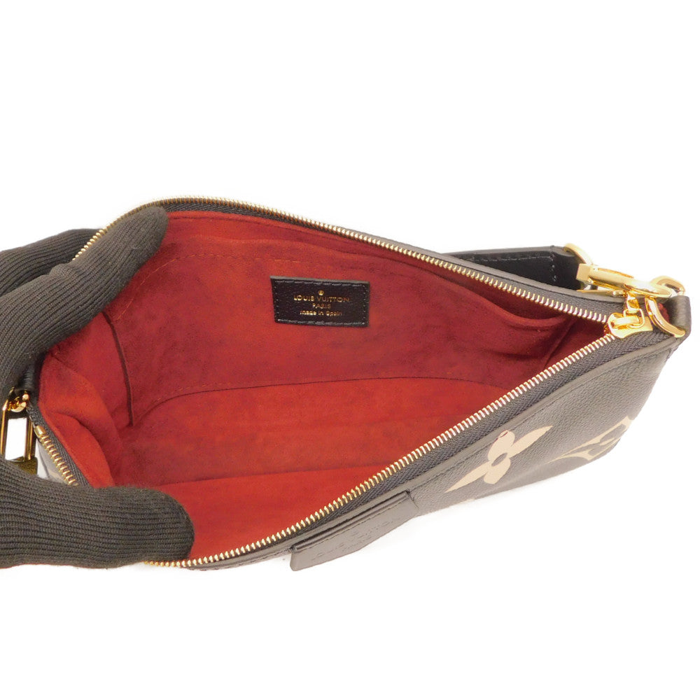 Louis Vuitton Multi Pochette Accessoire Monogram Emplant Black
