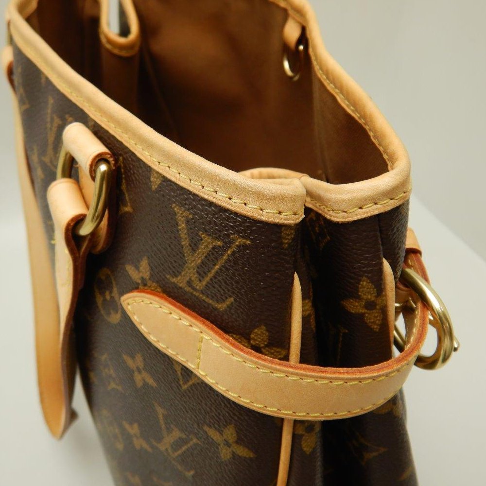 Louis Vuitton  Monogram Batignolles Vertical Brown Shoulder Bag