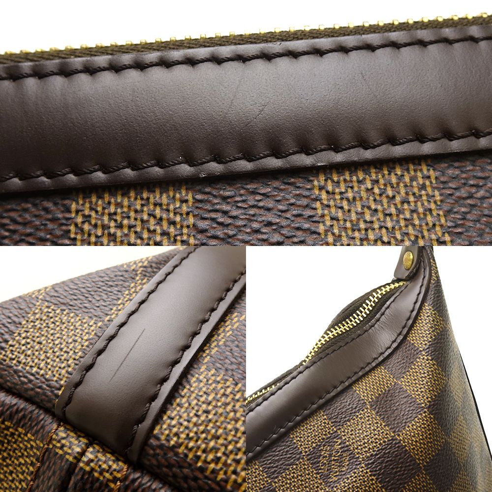 Louis Vuitton Damier Irovo MM Ebene Shoulder Bag Brown