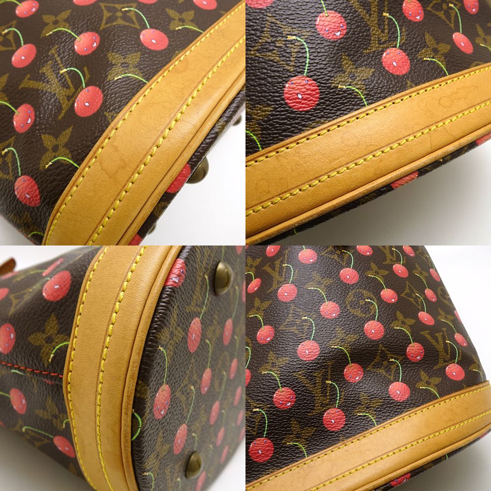 Louis Vuitton Monogram Cherry Bucket PM Brown Takashi Murakami