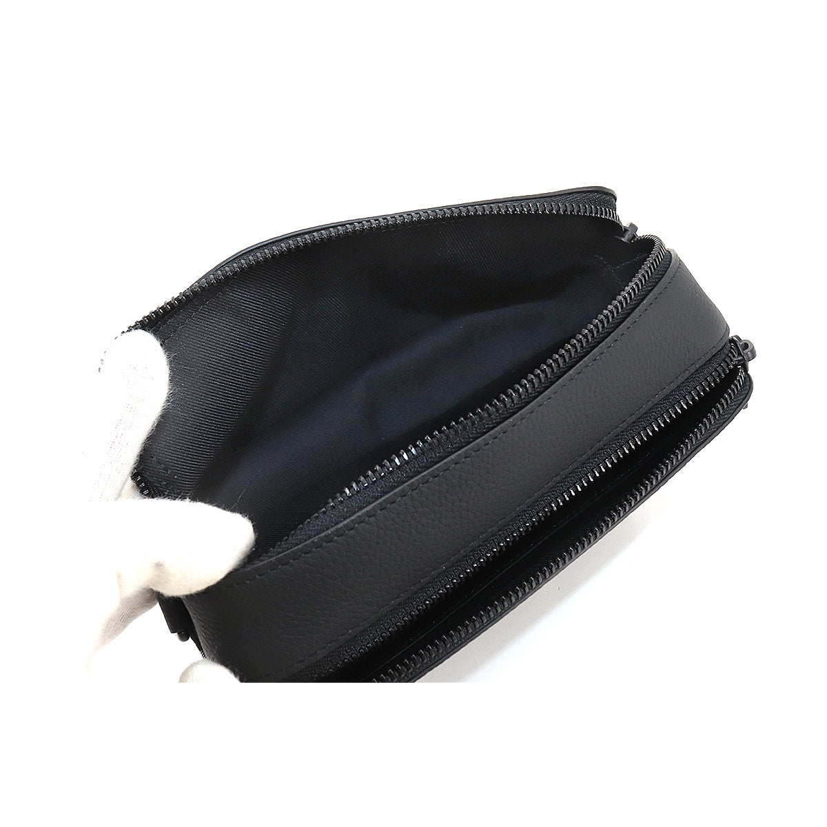 Louis Vuitton Aerogram Alpha Wearable Wallet Long Wallet Leather Black