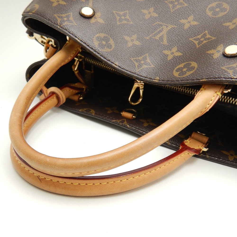 Louis Vuitton Monogram Montaigne MM Brown 2WAY Bag