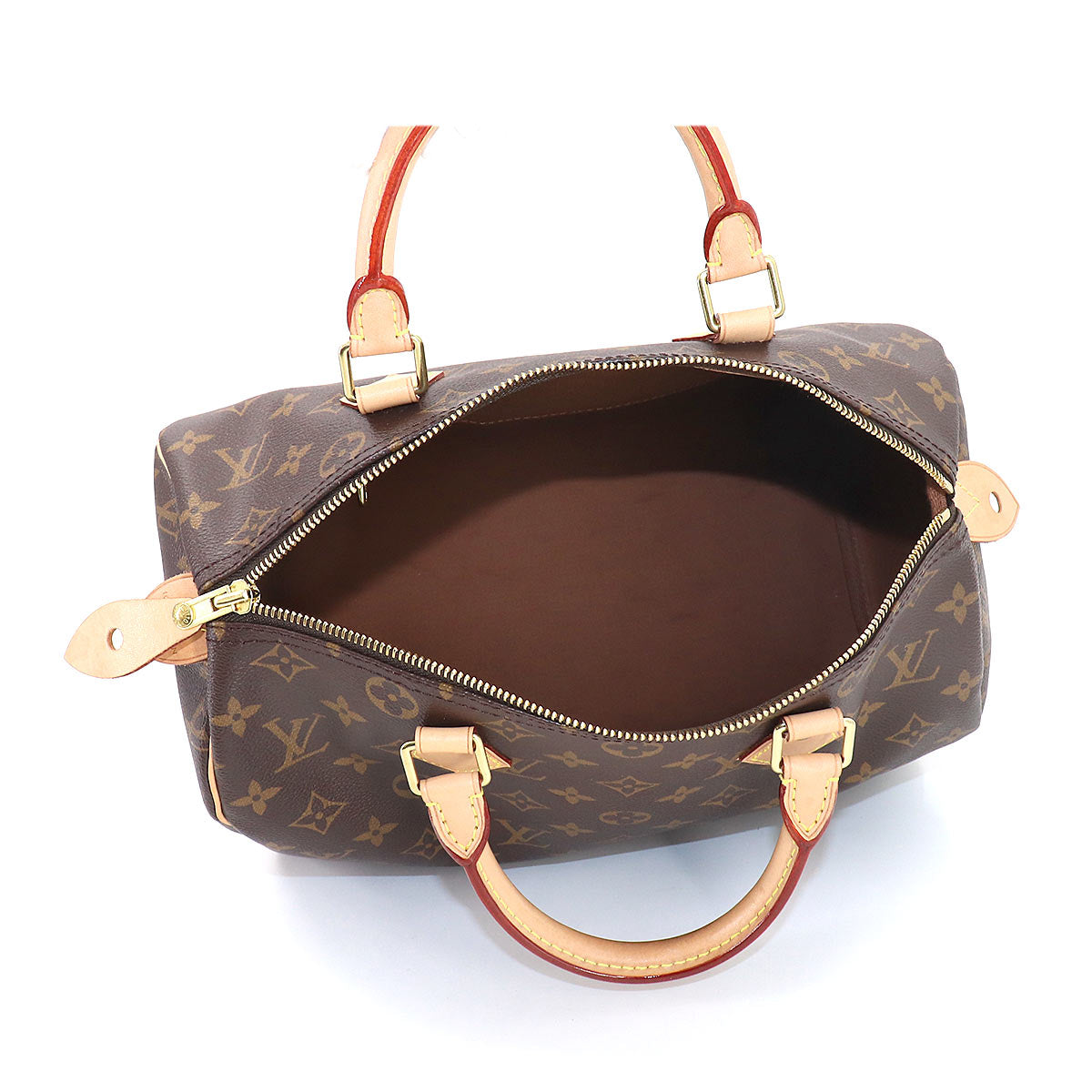 Louis Vuitton Monogram Speedy 30 Hand Bag Brown