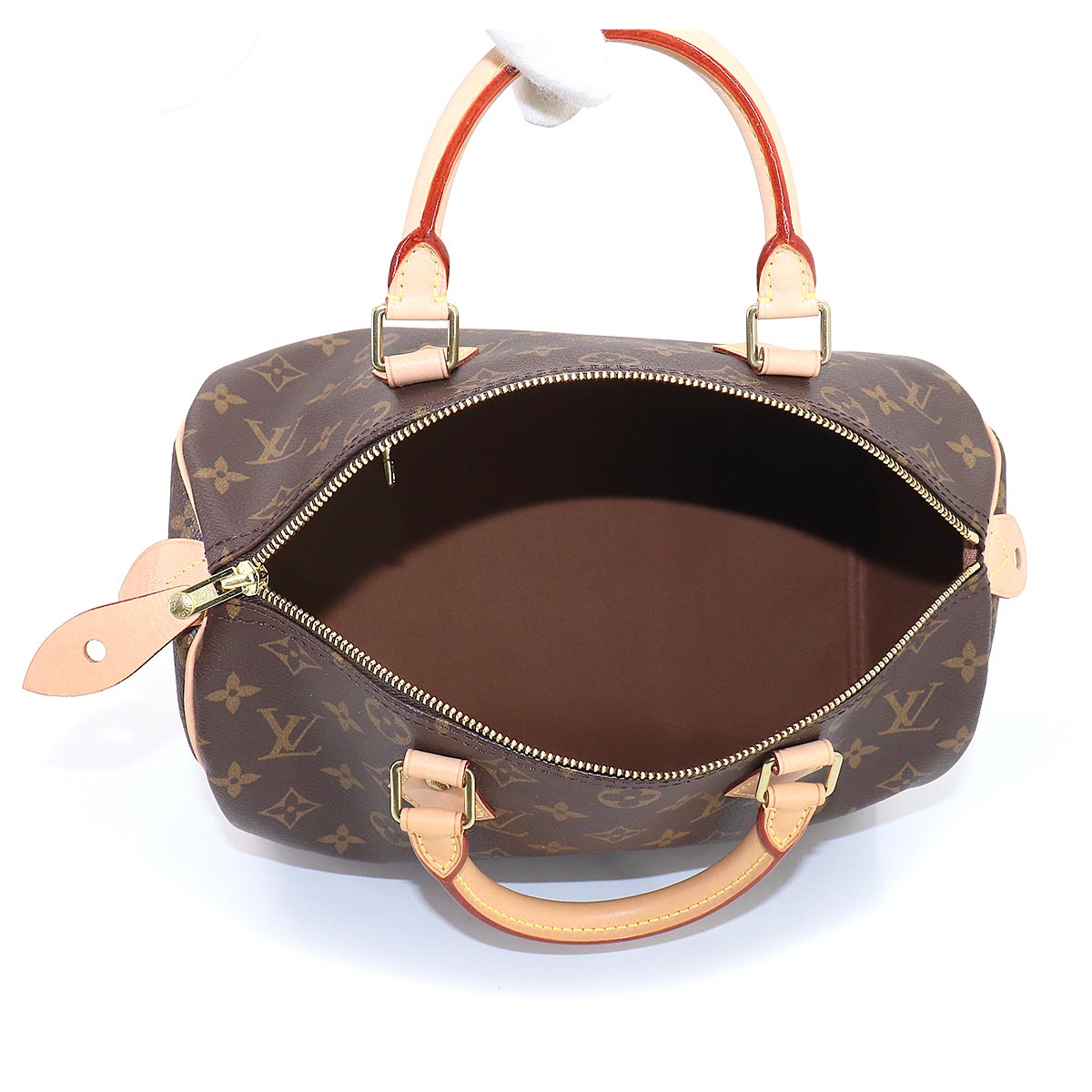 Louis Vuitton Monogram Speedy 30 Hand Bag Brown
