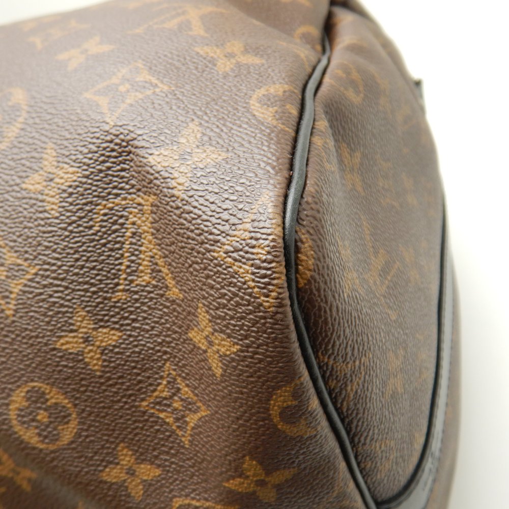Louis Vuitton Monogram Macassar Keepall Bandouliere 55 Brown Boston Bag