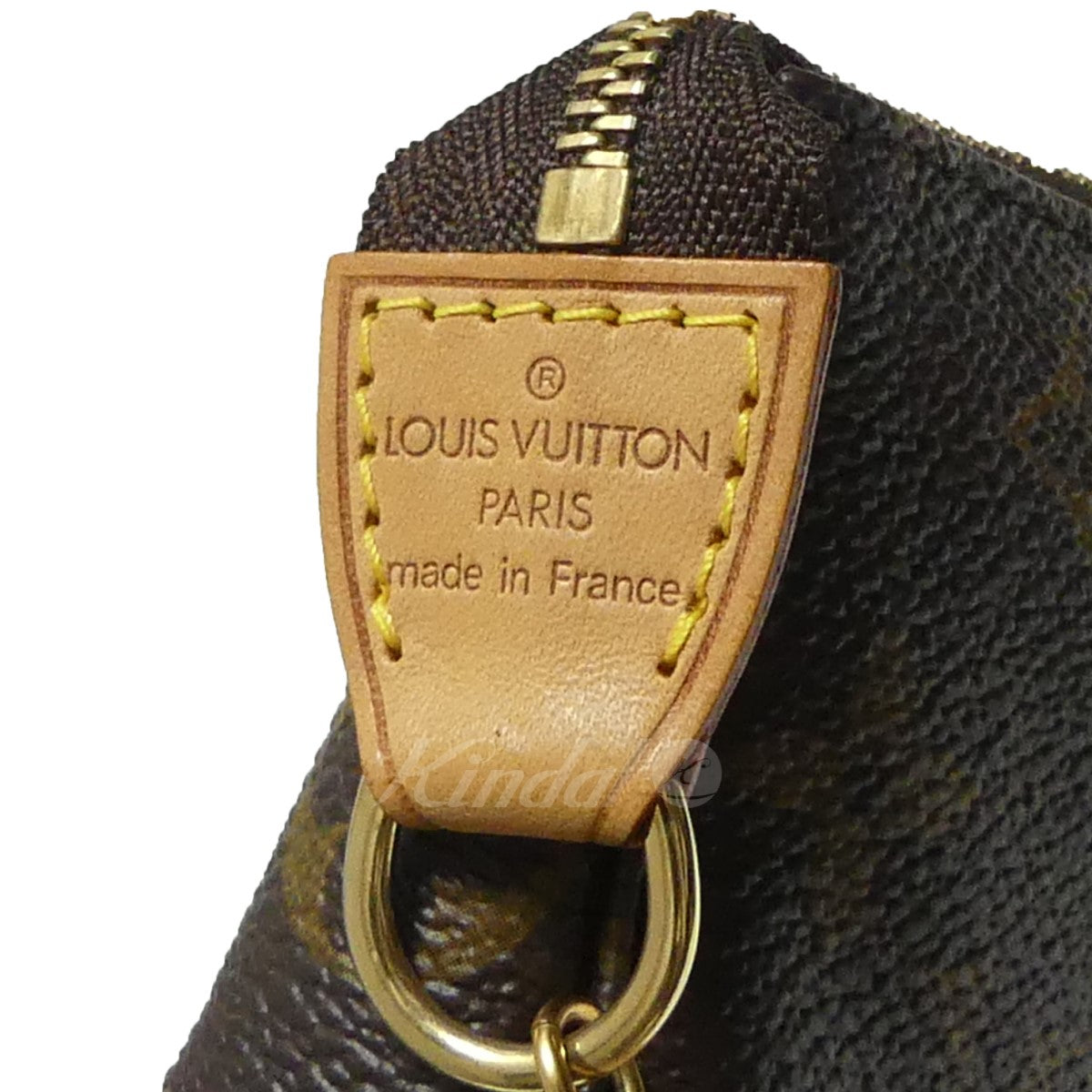Louis Vuitton Mini Pochette Accessoire Monogram Chain Hand Bag Brown