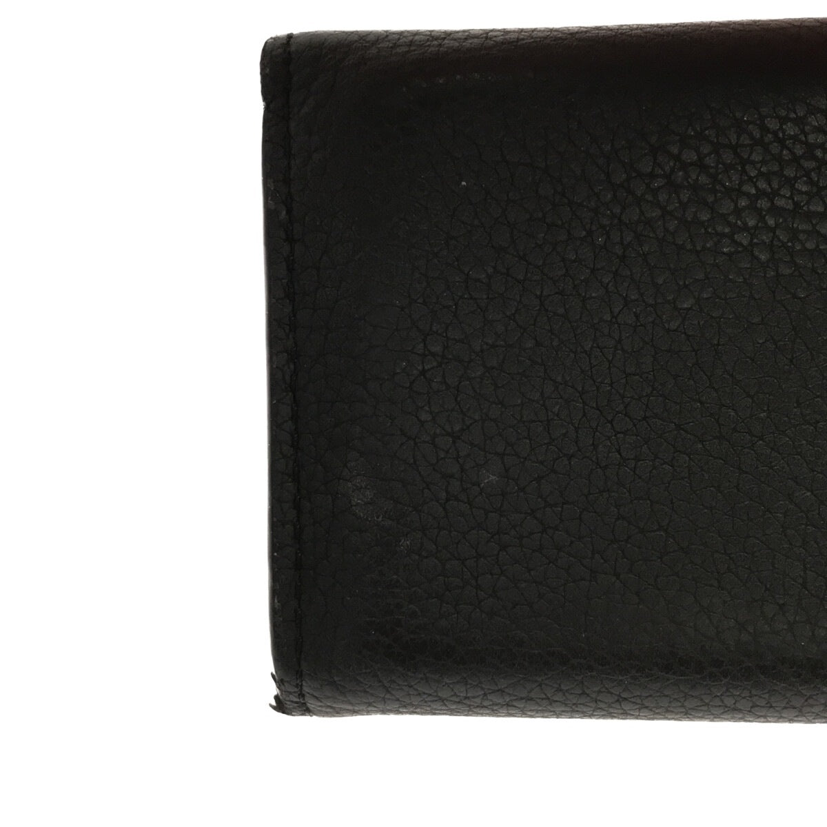 Louis Vuitton Portefeuille Lock Mini 3-fold Wallet Noir Calf Leather