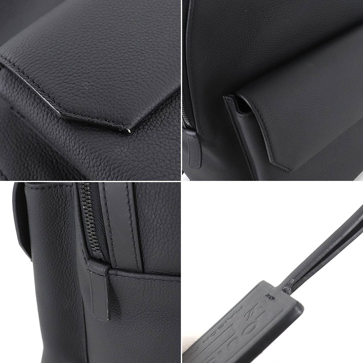 Louis Vuitton Aerogram Takeoff Backpack Rucksack Leather Black