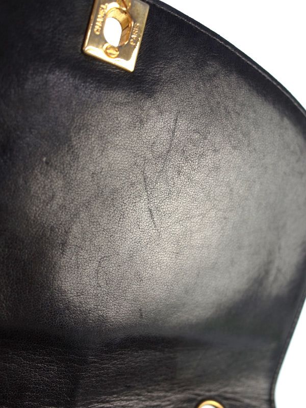 Chanel Diana Chain Shoulder Bag Black