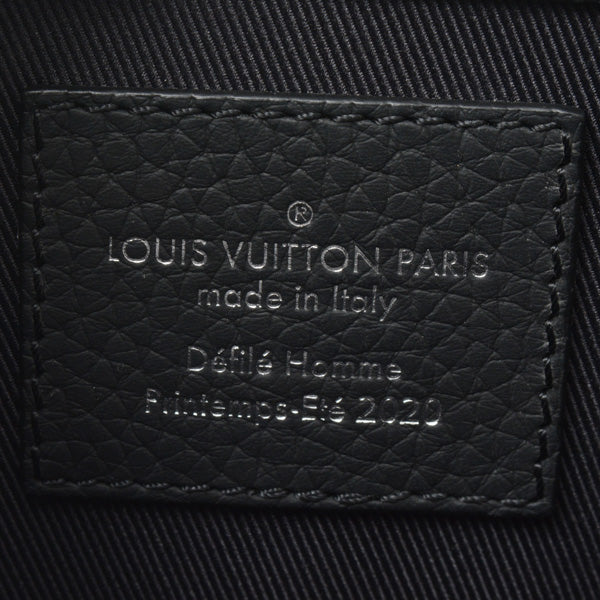 Louis Vuitton Monogram Taurillon Sac Plat Shoulder Bag Noir Black