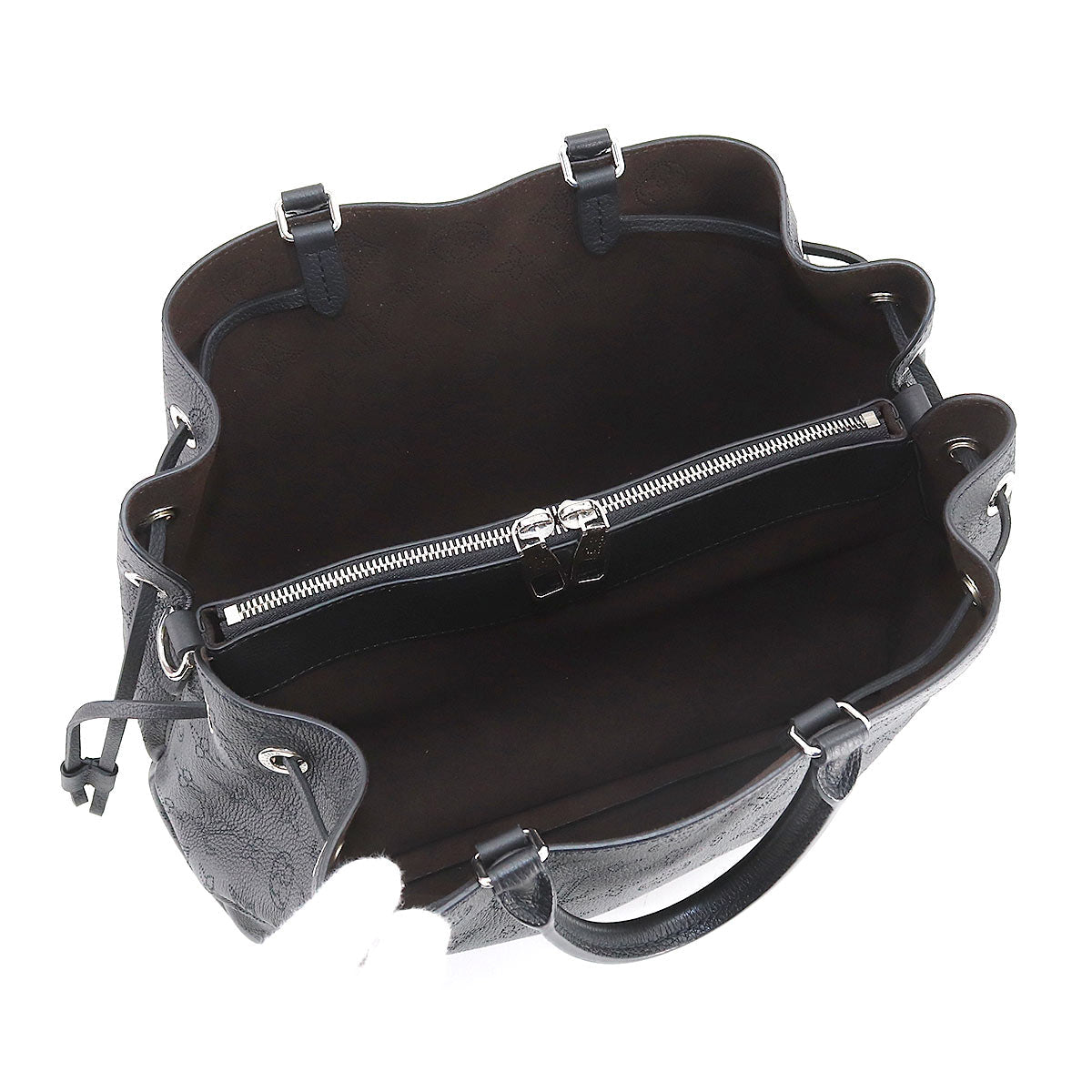 Louis Vuitton Mahina Bell Shoulder Bag Leather Noir Black
