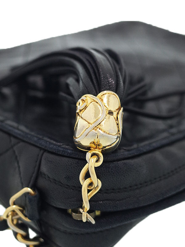 Chanel Matelasse Chain Shoulder Bag Black