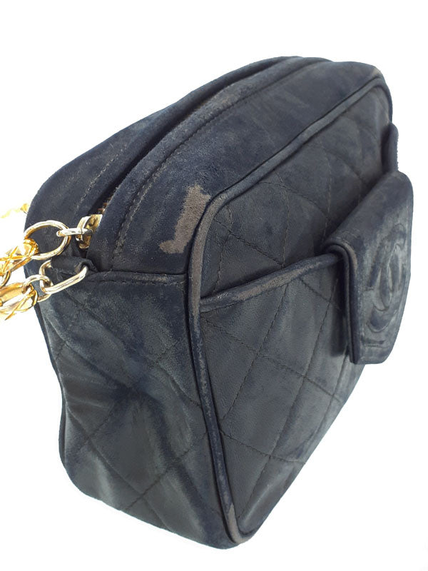Chanel Matelasse Chain Shoulder Bag Black