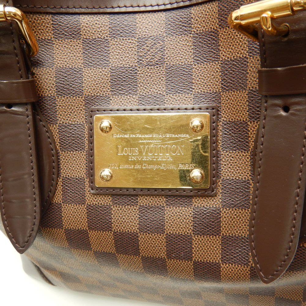 Louis Vuitton Damier Hampstead MM Ebene Shoulder  Brown