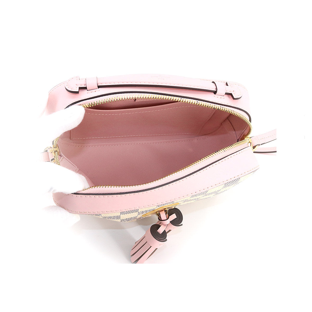 Louis Vuitton Damier Azur Saintonge Shoulder Bag Audrose White