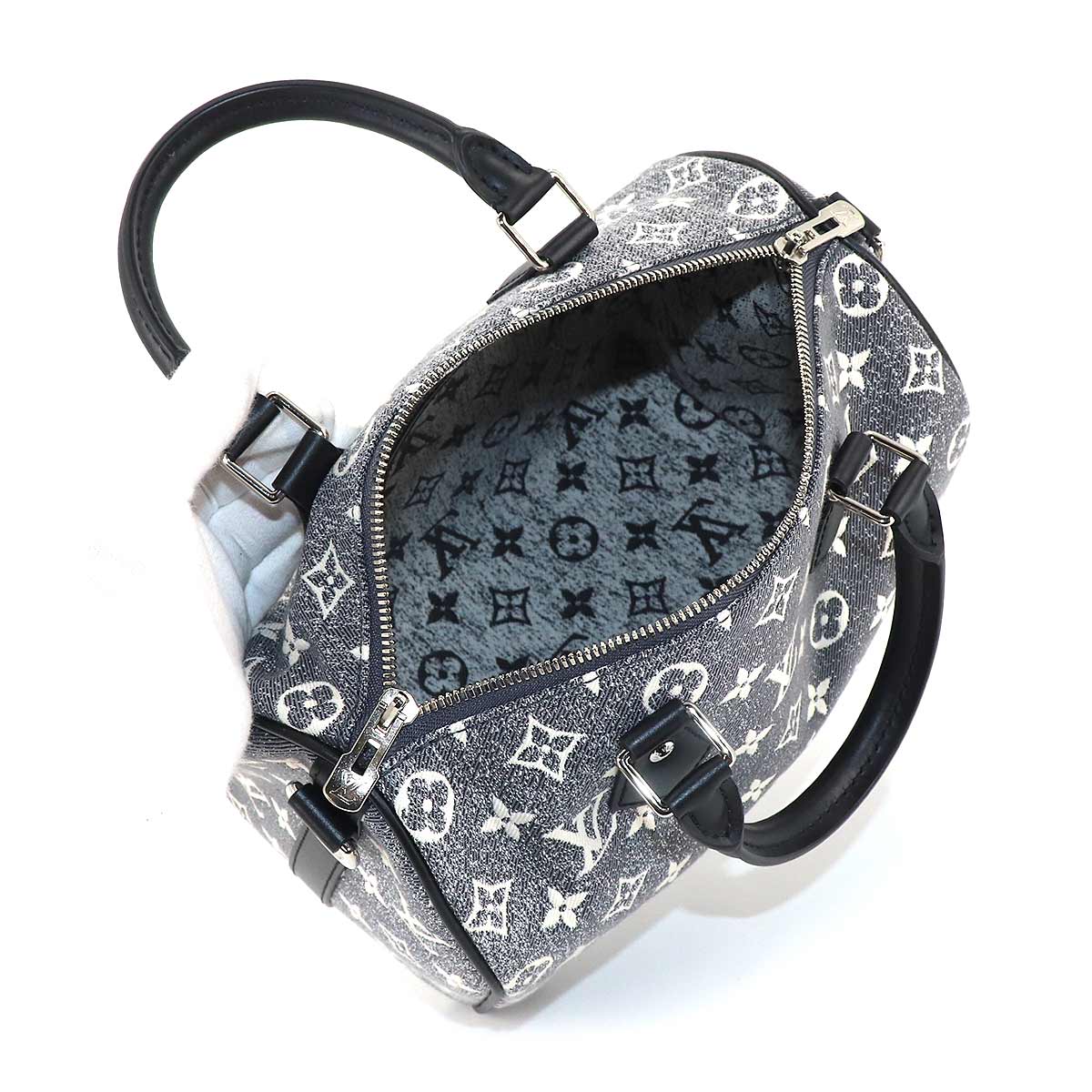 Louis Vuitton Jacquard Denim Speedy Bandouliere 25 Shoulder Bag