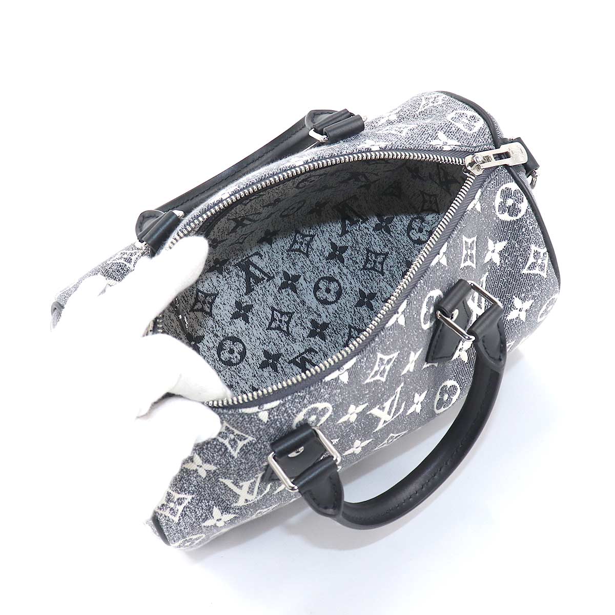 Louis Vuitton Jacquard Denim Speedy Bandouliere 25 Shoulder Bag