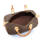 Louis Vuitton Monogram Speedy 30 Hand Bag Brown Gold Hardware