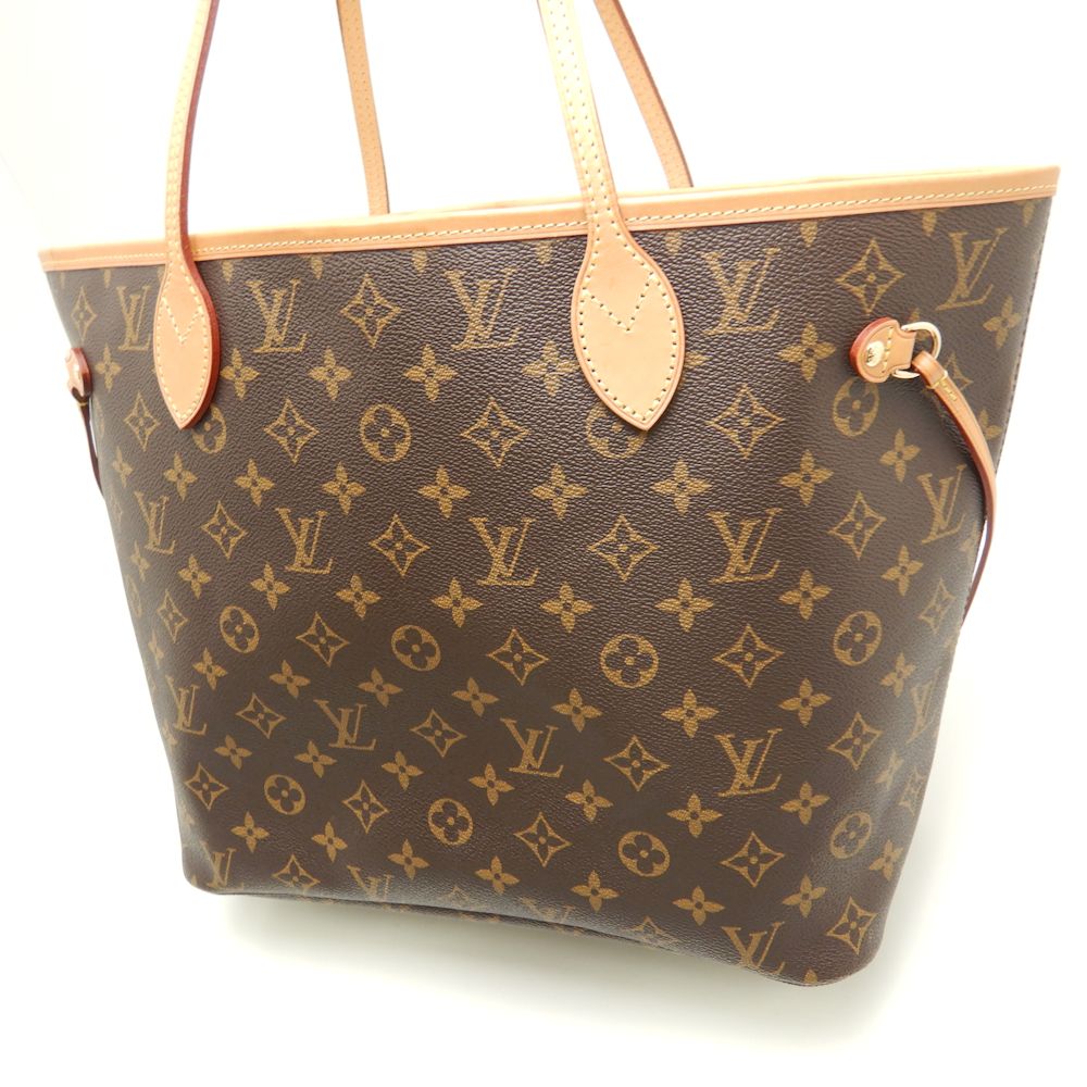 Louis Vuitton Monogram Neverfull MM Beige Tote Bag