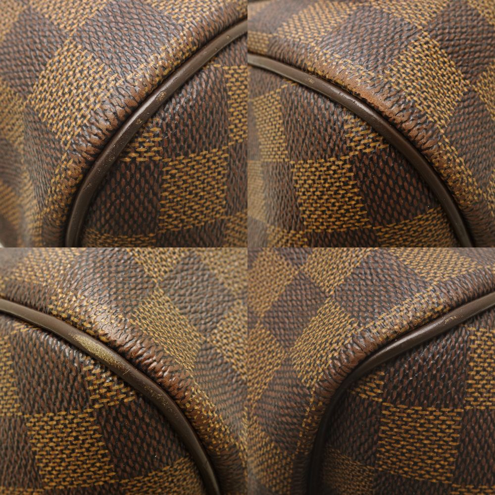 Louis Vuitton Damier Rivington PM Ebene Shoulder Bag Brown