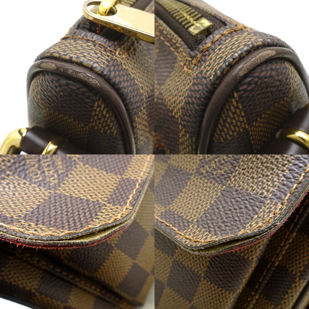 Louis Vuitton Damier Ravello GM Ebene Shoulder Bag Brown