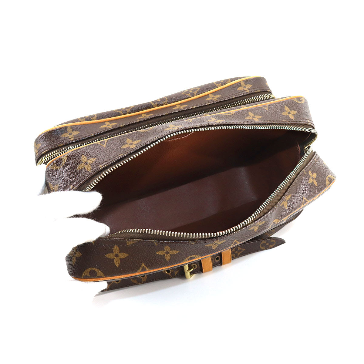 Louis Vuitton Monogram Nile Shoulder Bag Brown Gold Hardware