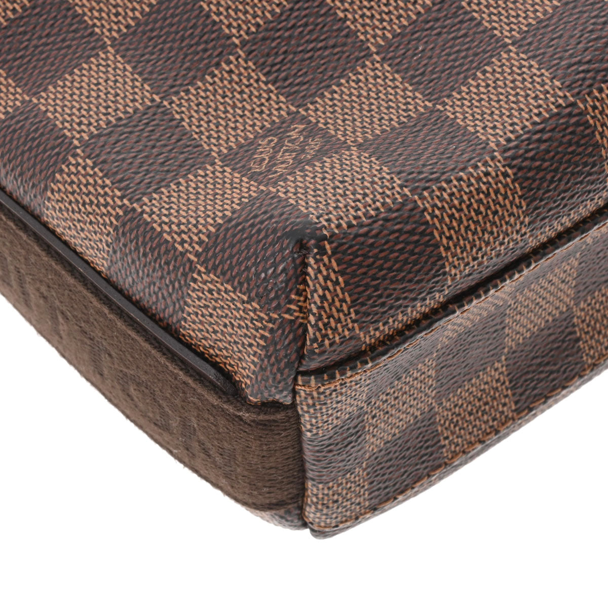 Louis Vuitton Damier Ebene Trotteur Brown Canvas Shoulder Bag
