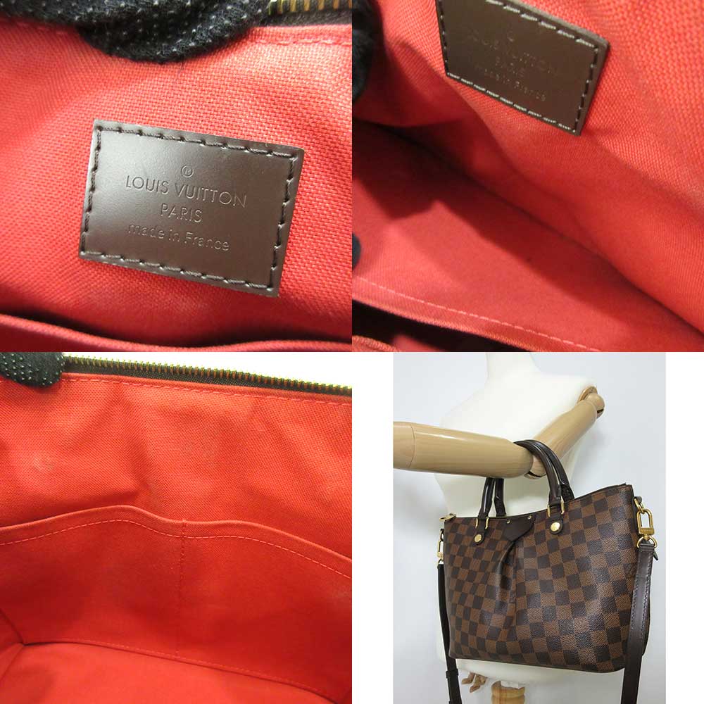 Louis Vuitton Damier Sienna PM Ebene Handbag