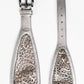 New With Tag Burberry Silver Cutwork Belt