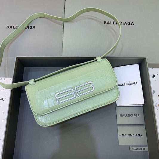 BLN-Ciaga Gossip Small Shoulder Bag Light Green, For Women,  Bags 9.1in/23cm