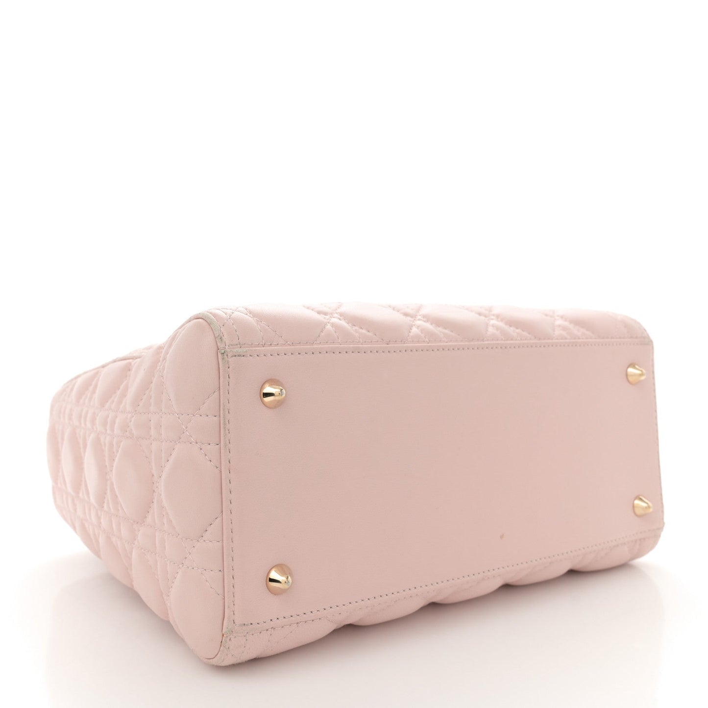 Christian Dior Lambskin Cannage Medium Lady Dior Light Pink